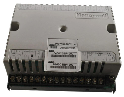 Honeywell, industrial control module for automation systems with multiple wiring terminals and labels.