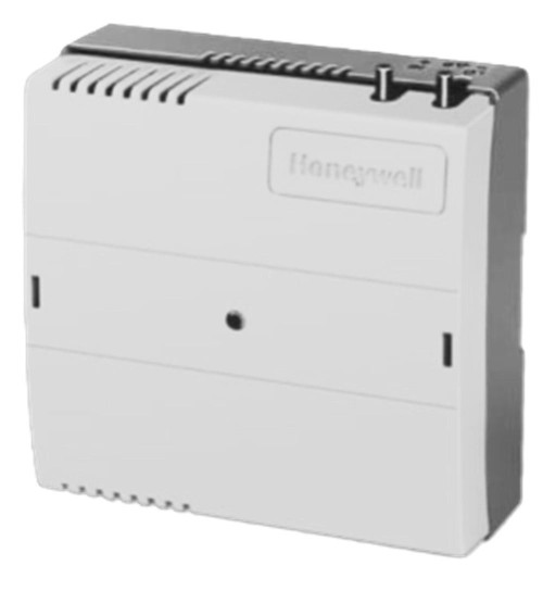 Honeywell, electronic control panel for building automation and security systems.