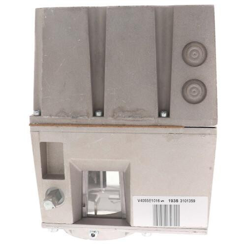 Honeywell product, industrial electronic component with metallic and plastic parts, including two circular elements and a barcode label.