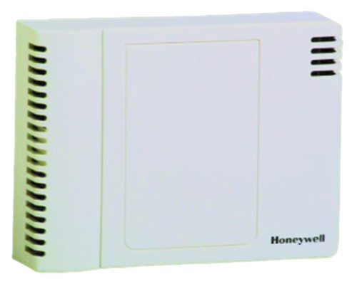 Honeywell, white electronic control panel device with vent slits on sides
