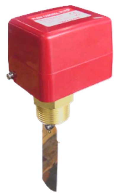 Honeywell safety device, red Honeywell safety device with brass component and blade for industrial safety applications.
