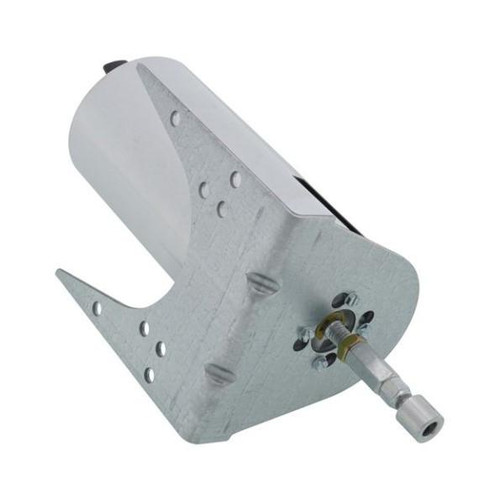 Honeywell industrial sensor, close-up view of a metallic sensor component with mounting and connection parts.