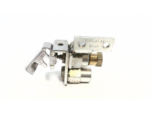 Honeywell product, metallic valve or mechanical component with brass and silver parts.