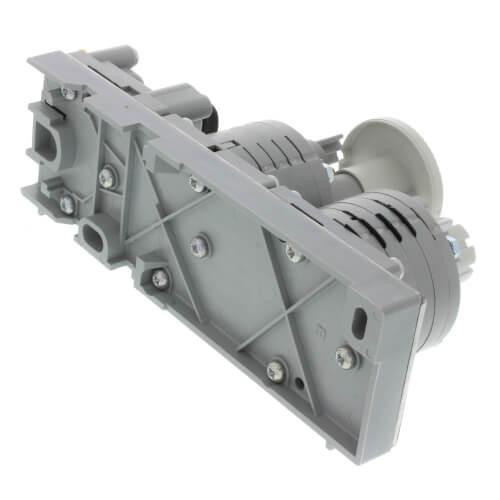 Honeywell, electrical component or device part with mechanical parts and mounting features.