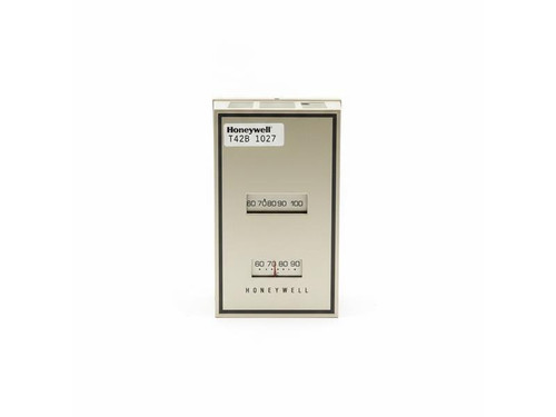 Honeywell Product, Image of a Honeywell thermostat or control device with display and dials.