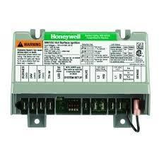 Honeywell electronic device, front view showing labels, connectors, and digital display