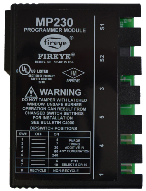 Fireye MP230 M-Series II Recycle/Non-Recycle Programmer Module with Purge Timing [New]