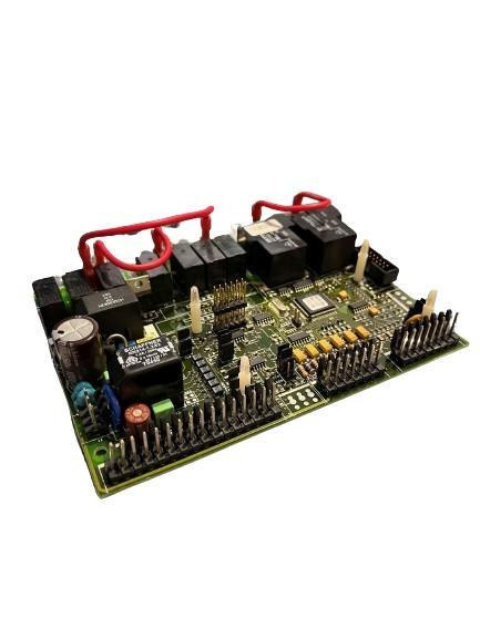 Johnson Controls product, electronic circuit board with various components and connectors.