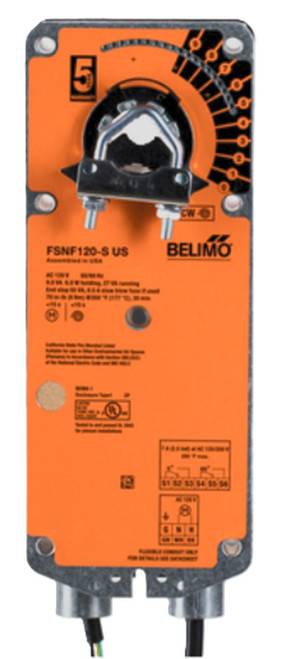 Belimo, industrial electronic actuator for HVAC damper control.