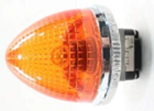 Maruyasu Dengyo, orange LED indicator light for industrial equipment or vehicles.