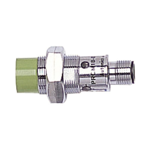 Autonics PRCM18-8AC, industrial pressure sensor or transmitter with metal casing and threaded connection.