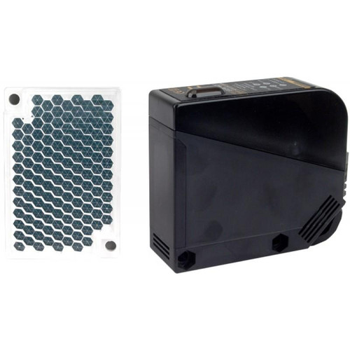 Autonics BX3M-PFR-T, industrial electronic device with a protective white honeycomb panel and a black rectangular housing for industrial automation.