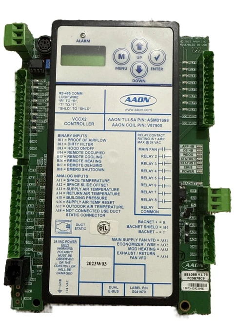 AAON ASM01698 VCCX2 Unit Controller w/ LCD (BACnet) [New]