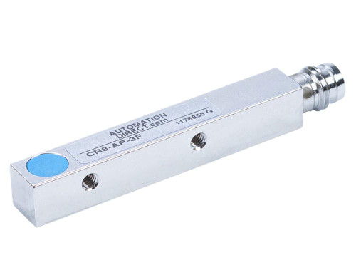 Product Automation Direct CR8-AP-3F, industrial automation sensor with metallic construction and threaded connection for precise measurement