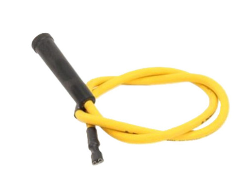 Aaon R11480, yellow rubber tension spring with black handles for HVAC or refrigeration systems.
