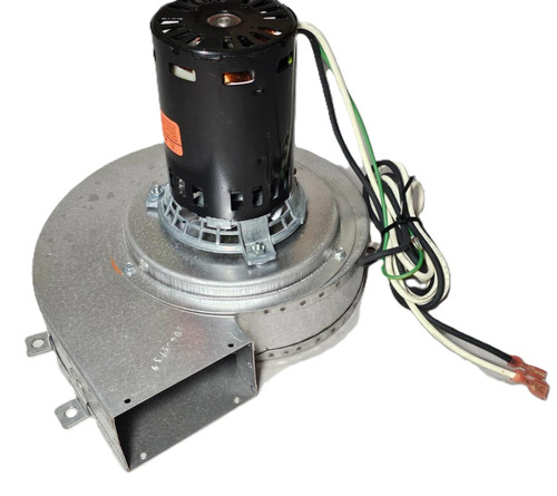 Aaon R29640, HVAC blower motor with metal mounting bracket and wiring for air conditioning system.
