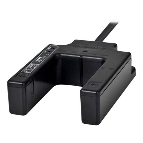 Autonics BUP-30-P, industrial proximity sensor with a compact black design and cable connection for automation and control systems.