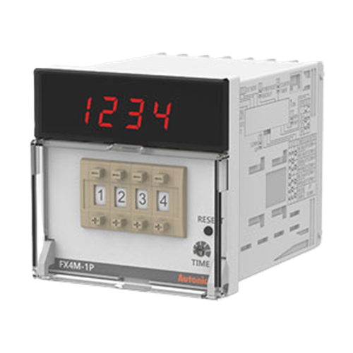 Autonics FX4M-1P4 Counter Timer 4-Digit 1 Preset 100-240VAC [New]