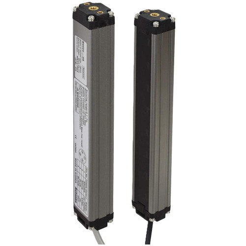Autonics BW20-40P, industrial proximity sensors with long rectangular shape and metallic body, used for detecting metallic objects in automation systems.