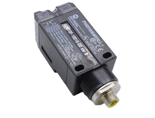 Allen-Bradley AB42GTGF-10010-QD, industrial sensor device for automation and control systems.