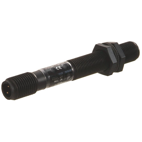Allen-Bradley 871C-BW5N18-R3, industrial sensor with threaded design, black body, and electrical connections for automation applications.