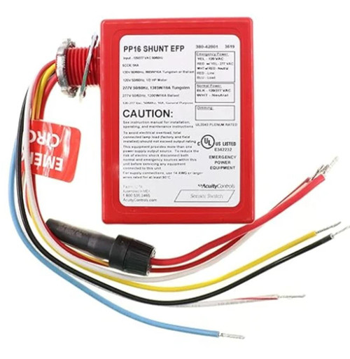 Acuity PP16 SHUNT EFP, medical safety monitoring device with electrical wiring and connectors