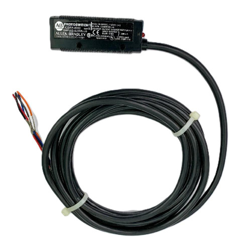 Allen-Bradley 42SRU-6003, industrial sensor or module with wiring cable for automation systems.
