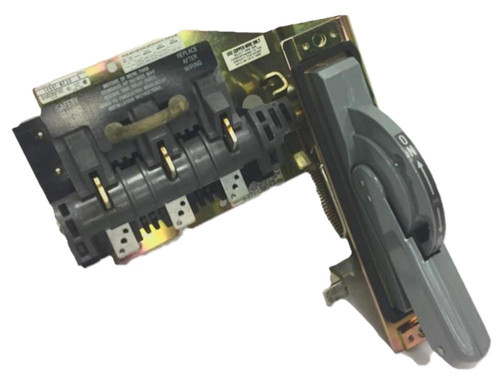 Allen-Bradley electronic motor starter, industrial equipment with switch for on and off.