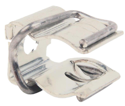 Allen-Bradley, industrial metal wire clamp used for securing components in automation and electrical systems.