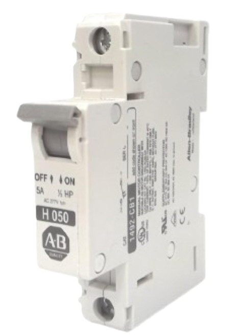 Allen-Bradley, electrical circuit breaker switch for industrial use.