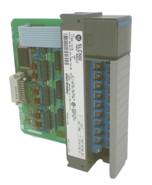 Allen-Bradley PLC Module, industrial electrical control device with circuit board and terminal connections
