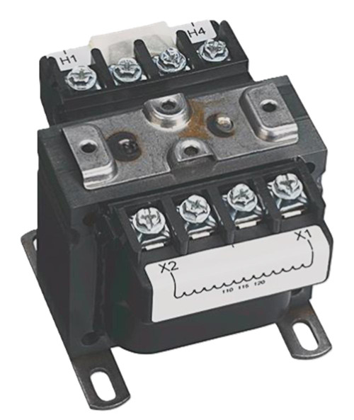 Allen-Bradley power relay, industrial electrical switch with wiring and terminal screws for control circuits.