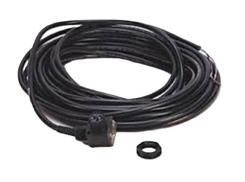 Allen-Bradley, industrial control cable with black wiring and connector, used for automation systems.