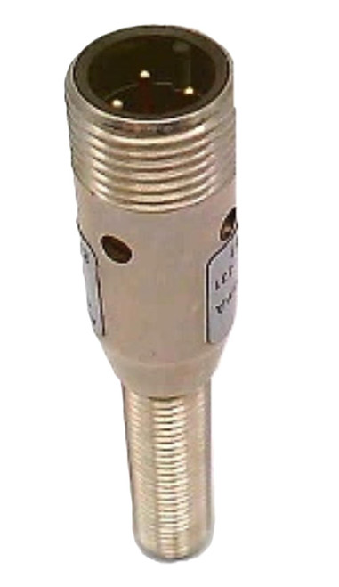 Allen-Bradley, industrial sensor or connector with a metallic threaded body and a circular opening at the top for electrical connection.