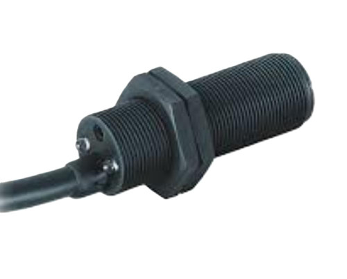Allen-Bradley 875CP-G8C18-A2 sensor, industrial proximity sensor with black cylindrical design and threaded body for secure mounting.