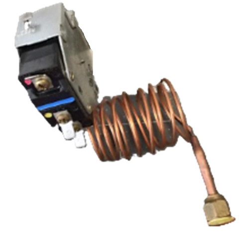 Johnson Controls P21CCB-9, industrial electrical heating element with a coil and a connection terminal.