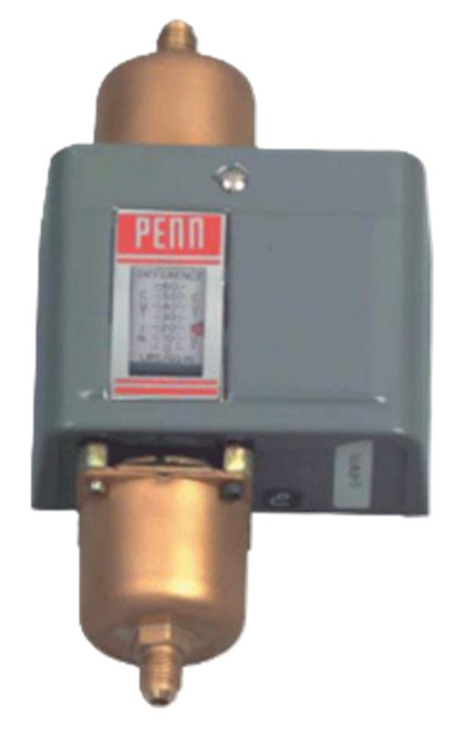 Johnson Controls P74JA-2, an industrial valve actuator with a gray rectangular body and copper components for precise control in HVAC systems.