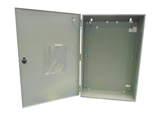 Johnson Controls PA0000002BH0, electrical control panel box with open door revealing interior