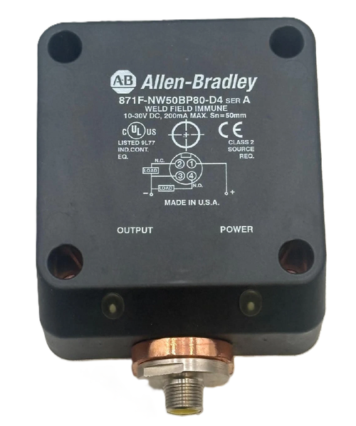Allen-Bradley 871F-NW50BP80-D4 Flat Pack Prox Sensor 50mm [New]
