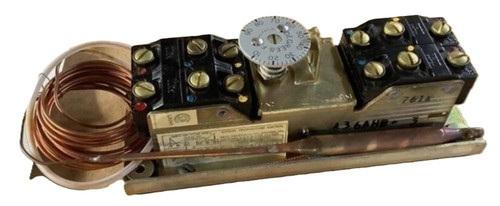 Johnson Controls A36AHB-3, HVAC control valve actuator with wiring and control coils.