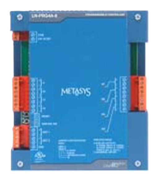 Johnson Controls LN-PRG4C-0, industrial control relay module with terminal connections and wiring diagrams.