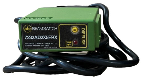 Automatic Timing & Controls 7232AD2X5FRX, green beam switch device with control panel and black cable.