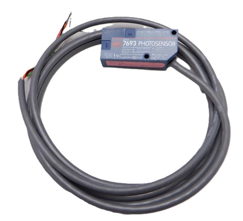 Automatic Timing & Controls 7693ARL04DS2X, product photo of a blue digital photo sensor with attached gray cables.