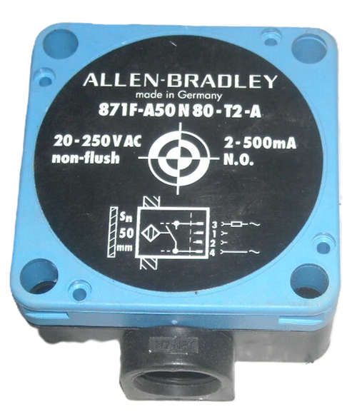 Allen-Bradley 871F-A50N80-TZ Flat Pack Prox Sensor 50mm [New]