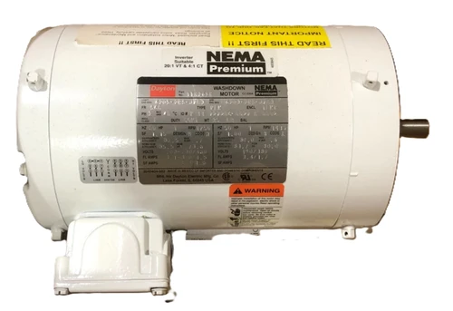 Dayton 1TRZ6BG Washdown Motor 1HP 1750RPM 3-Phase [New]