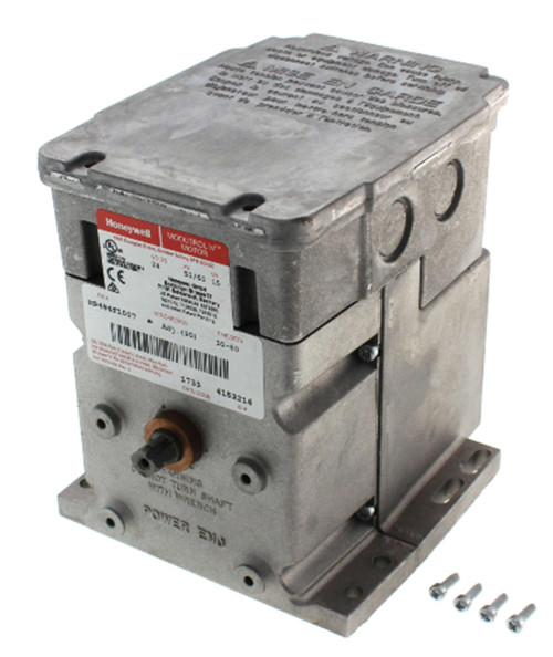 Honeywell M9484F1007, industrial electronic control module with metal casing and electrical connectors.