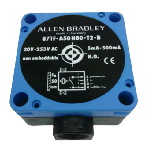 Allen-Bradley 871F-A50N80-T2 Flat Pack Prox Sensor 50mm [New]