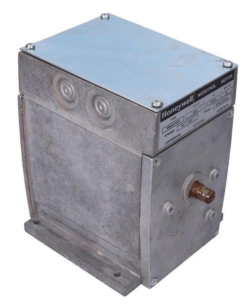 Honeywell M941A1081, industrial motor with metal casing and pipes for connection.