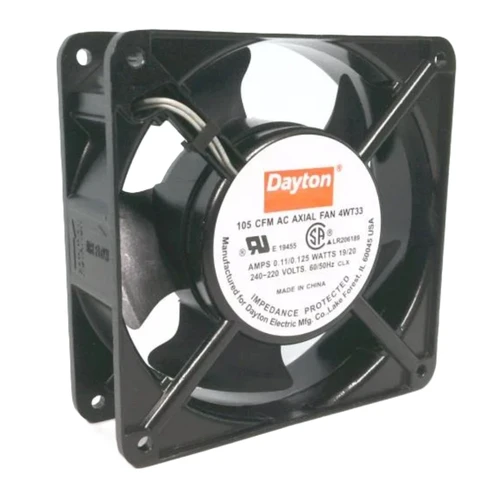 Dayton 4WT33 Square Axial Fan, 105 CFM 230V AC [New]