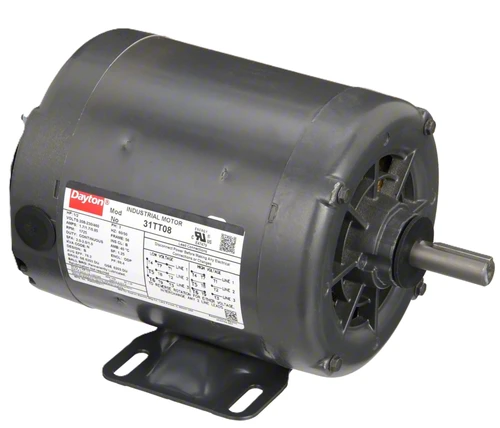 Dayton 31TT08 3-Phase Motor 1/2 HP 1725 RPM 230/460V 56 [New]